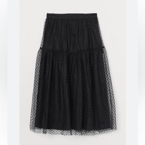 H&M Tulle Polka Dot Skirt